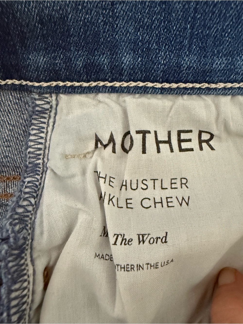 MOTHER The Hustler Ankle Chew Distressed Flare Jeans Size 25 - Picture 10 of 11